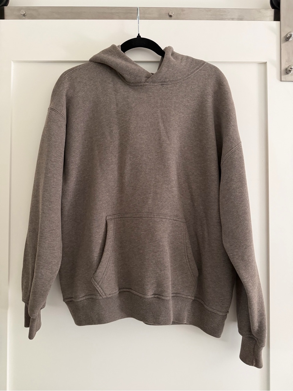 Abercrombie & Fitch Oversized Heather Taupe Hoodie